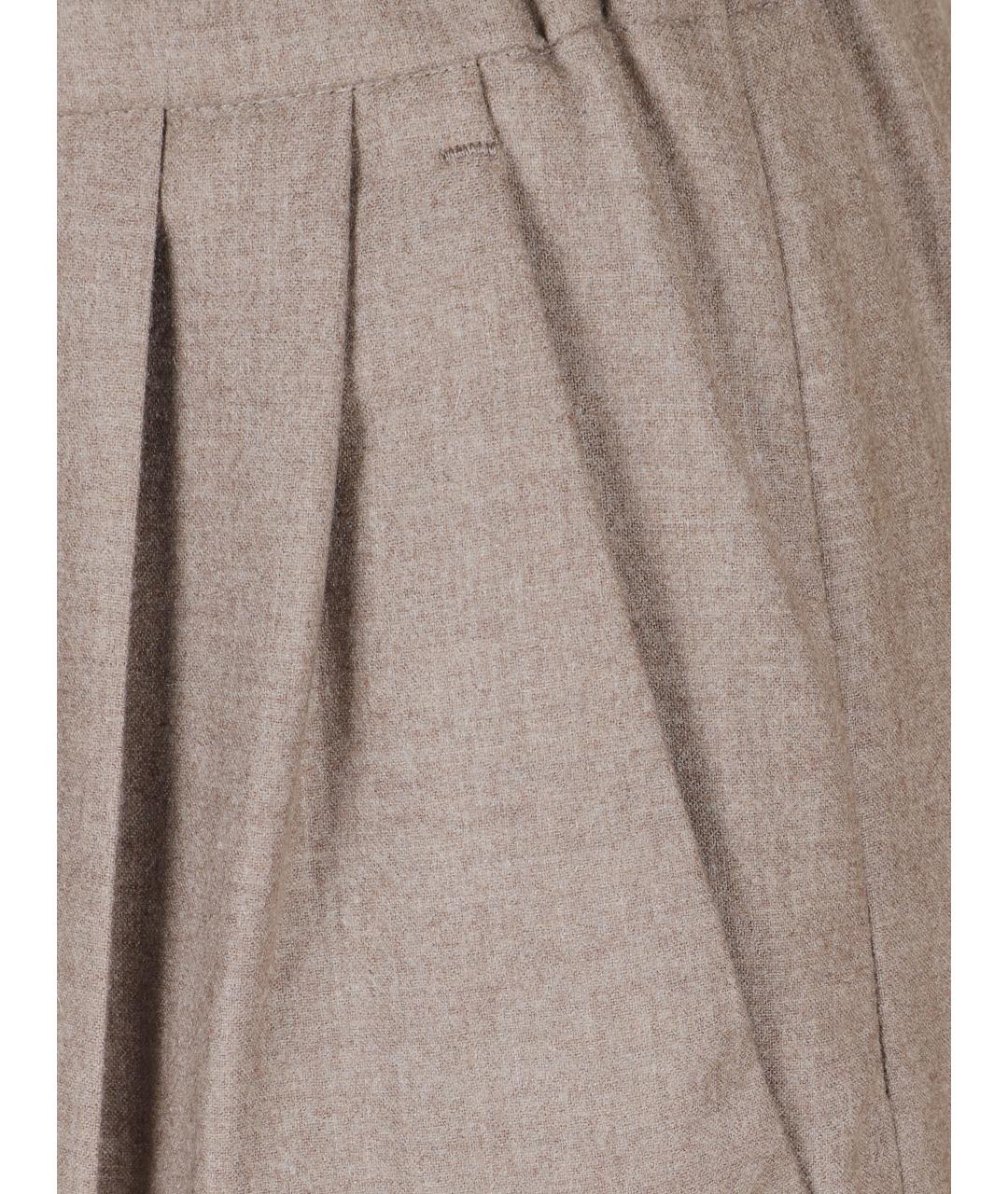MAX MARA Хаки прямые брюки, фото 2