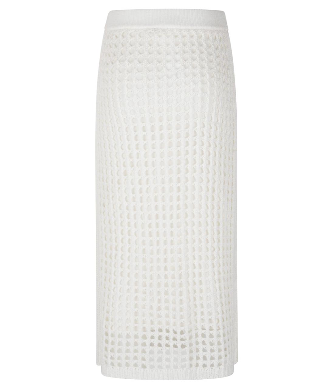 MAX MARA Белая юбка миди, фото 3