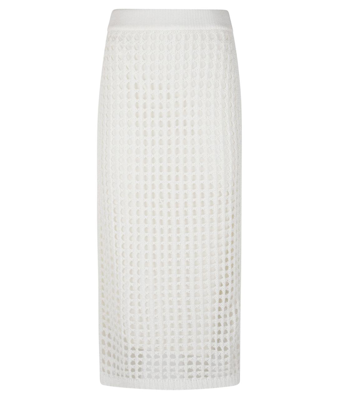 MAX MARA Белая юбка миди, фото 1