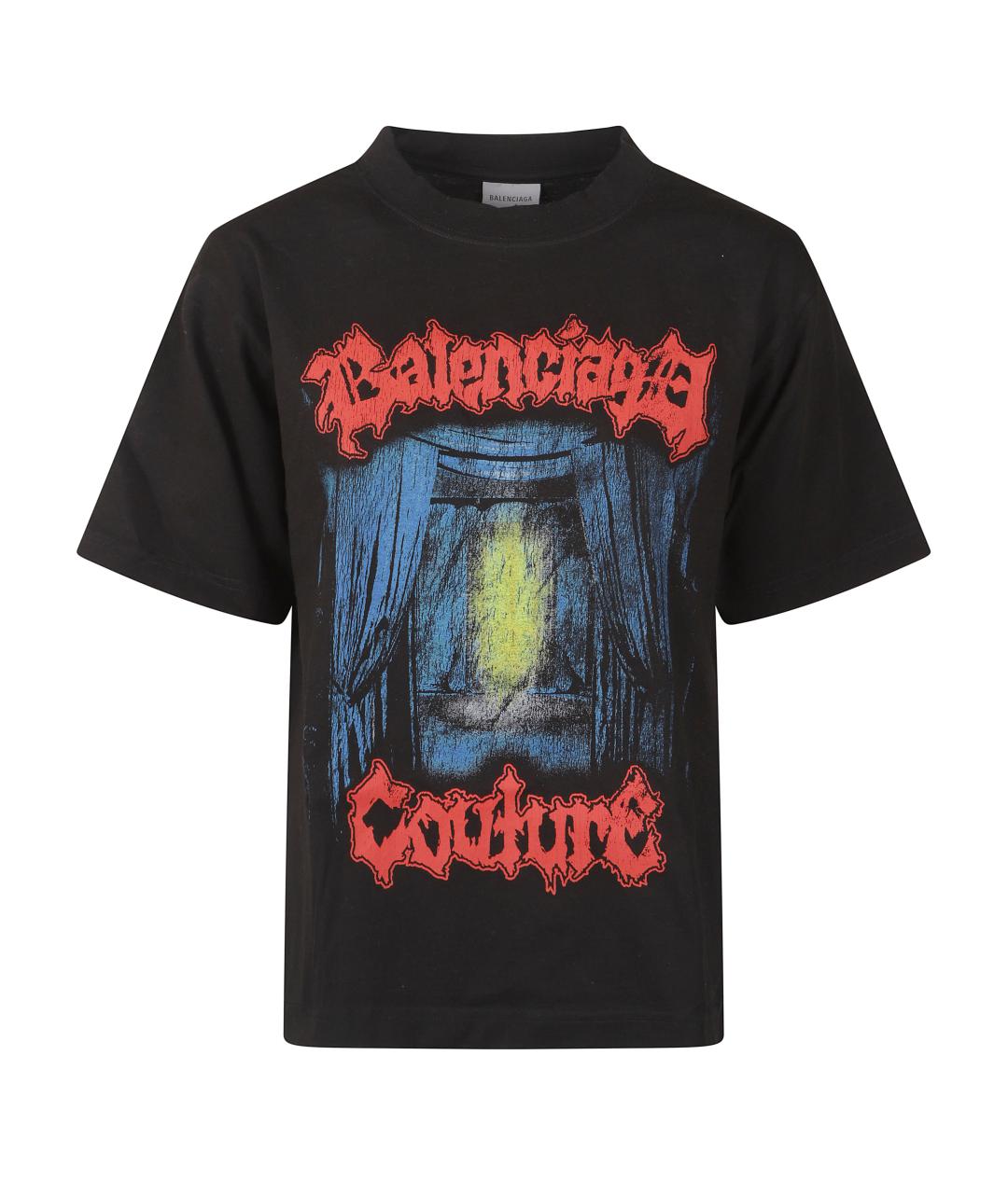 BALENCIAGA Черная футболка, фото 1