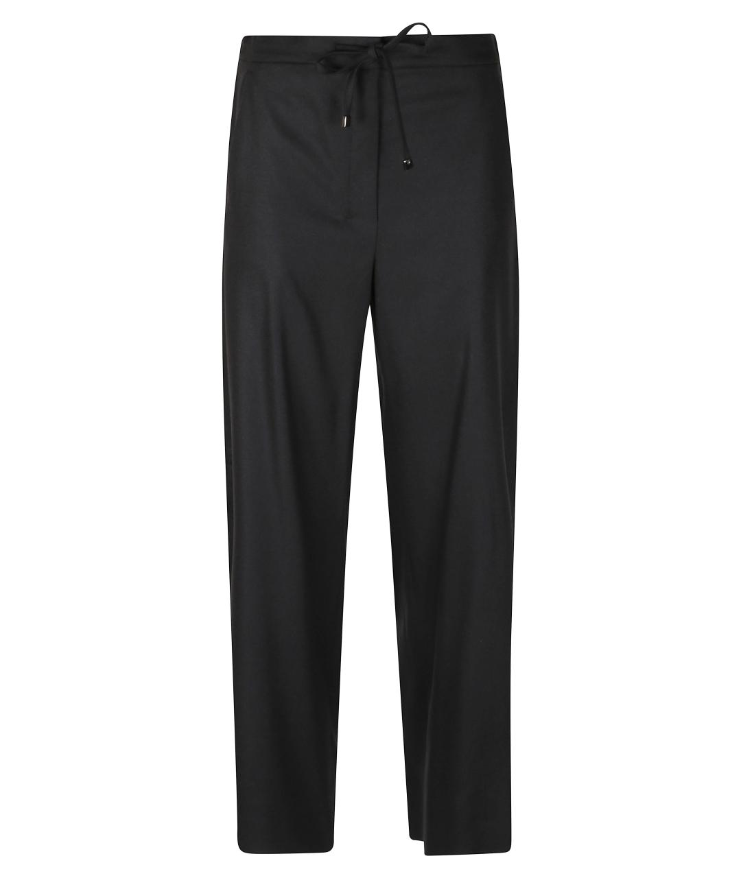'S MAX MARA Черные прямые брюки, фото 1