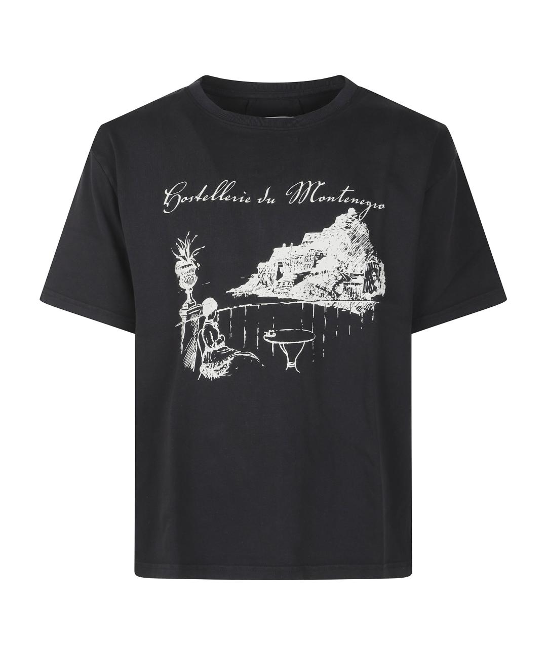 RHUDE Черная футболка, фото 1