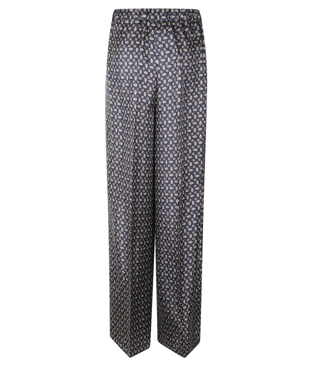 MAX MARA Темно-синие прямые брюки, фото 3