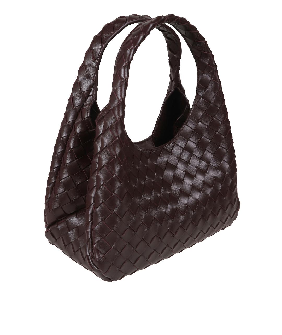 BOTTEGA VENETA Бордовая кожаная сумка через плечо, фото 3