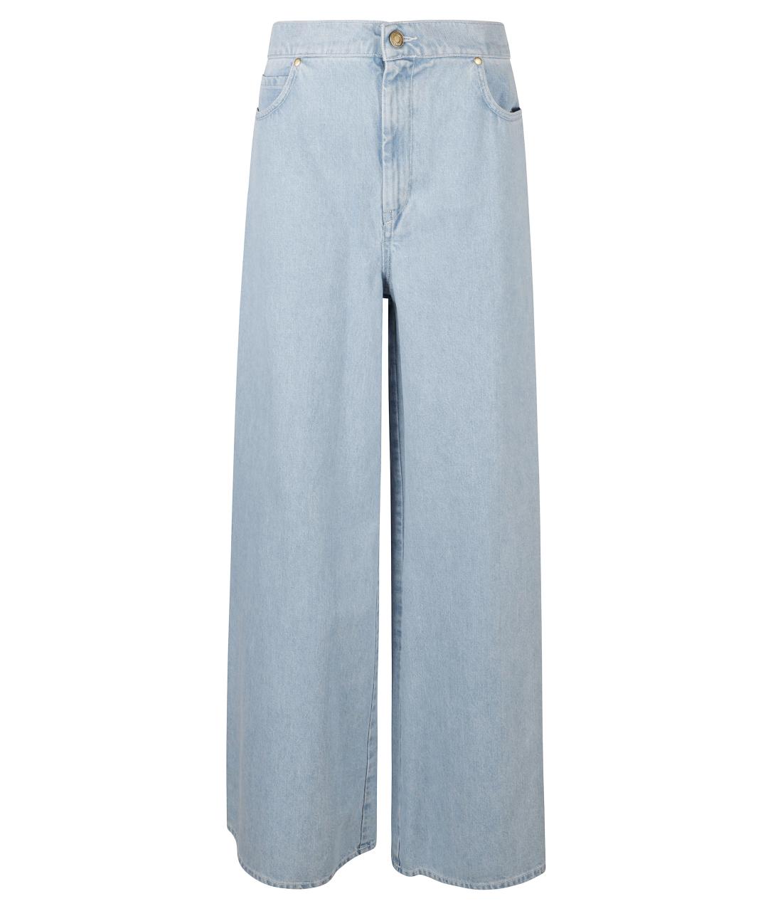 MAX MARA Голубые прямые джинсы, фото 1