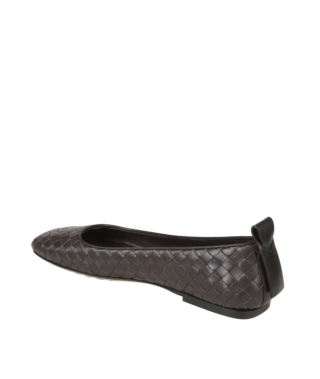 BOTTEGA VENETA Коричневые балетки, фото 3