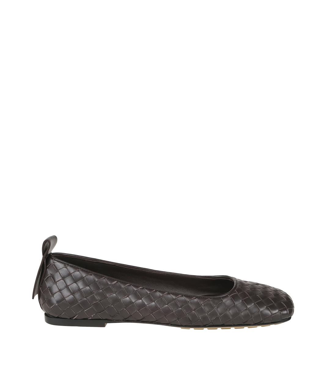BOTTEGA VENETA Коричневые балетки, фото 1