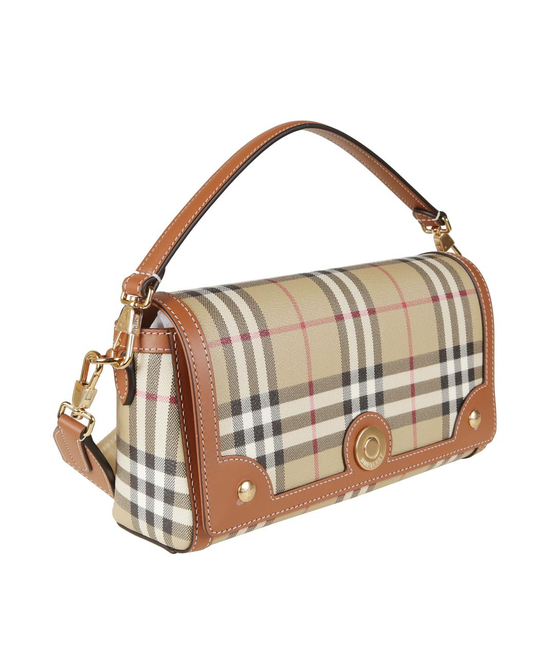 BURBERRY Бежевая сумка через плечо из искусственной кожи, фото 3