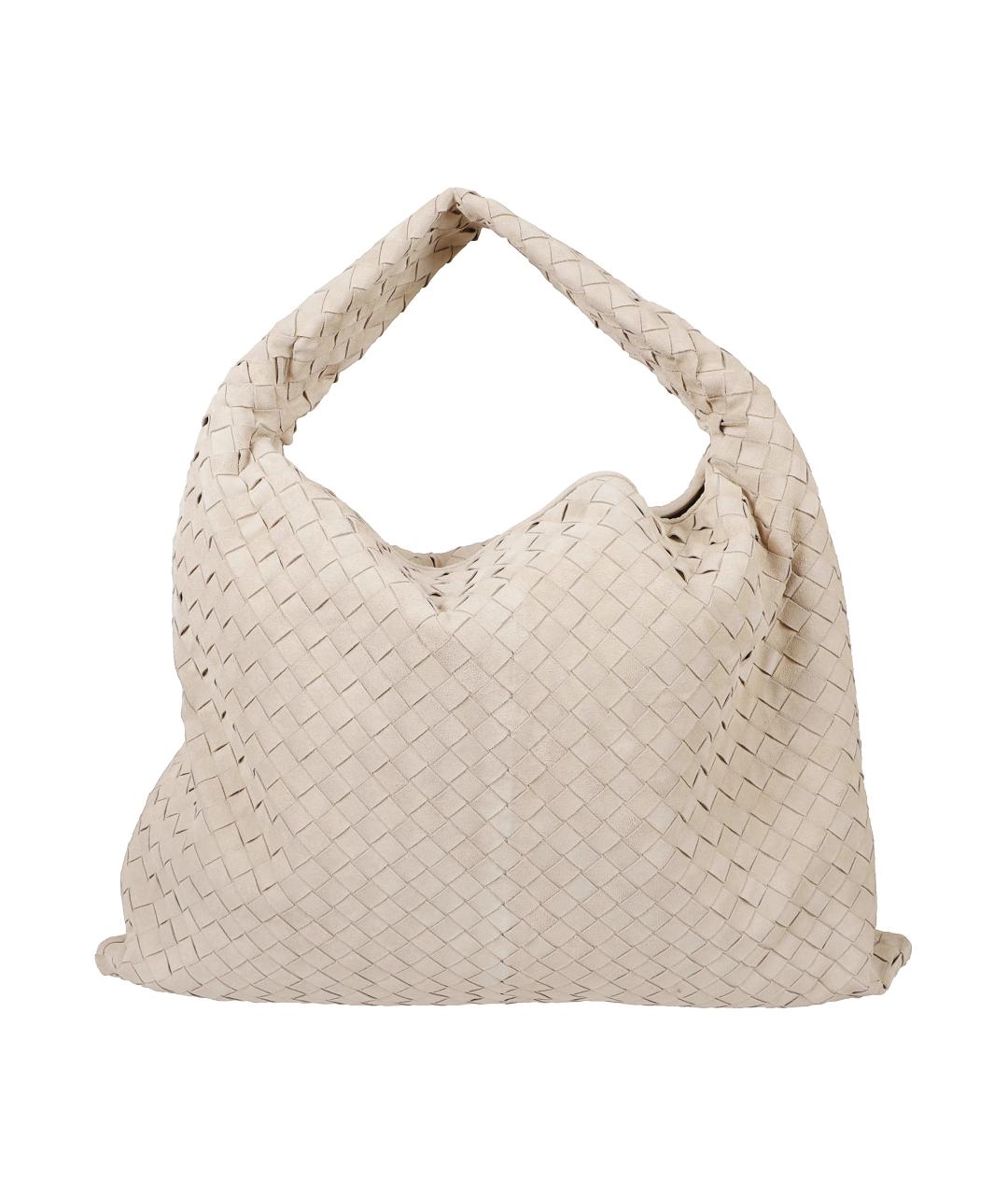 BOTTEGA VENETA Бежевая замшевая сумка через плечо, фото 1