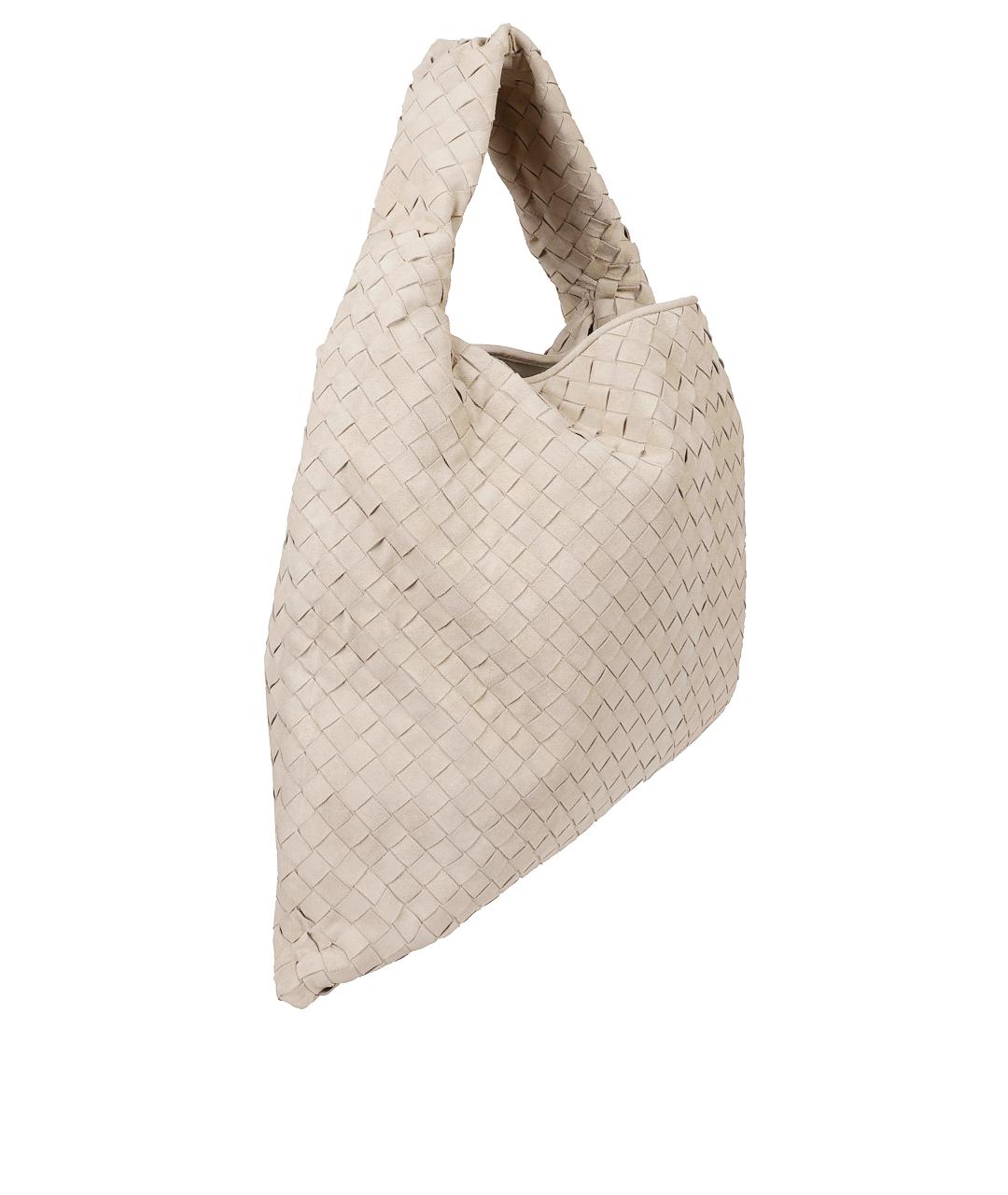 BOTTEGA VENETA Бежевая замшевая сумка через плечо, фото 3