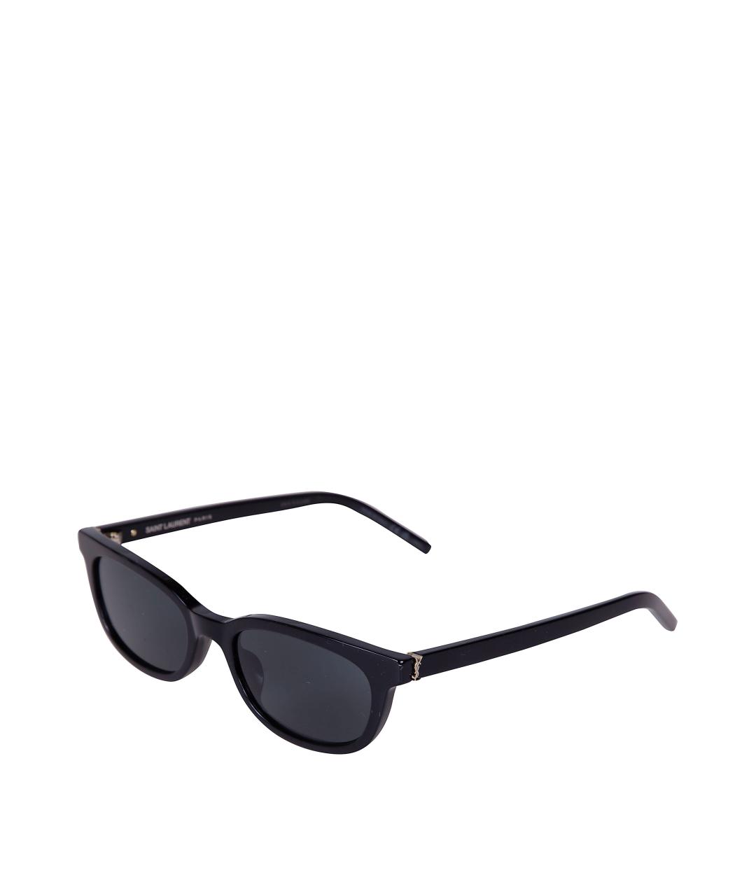 SAINT LAURENT Черные пластиковые солнцезащитные очки, фото 1