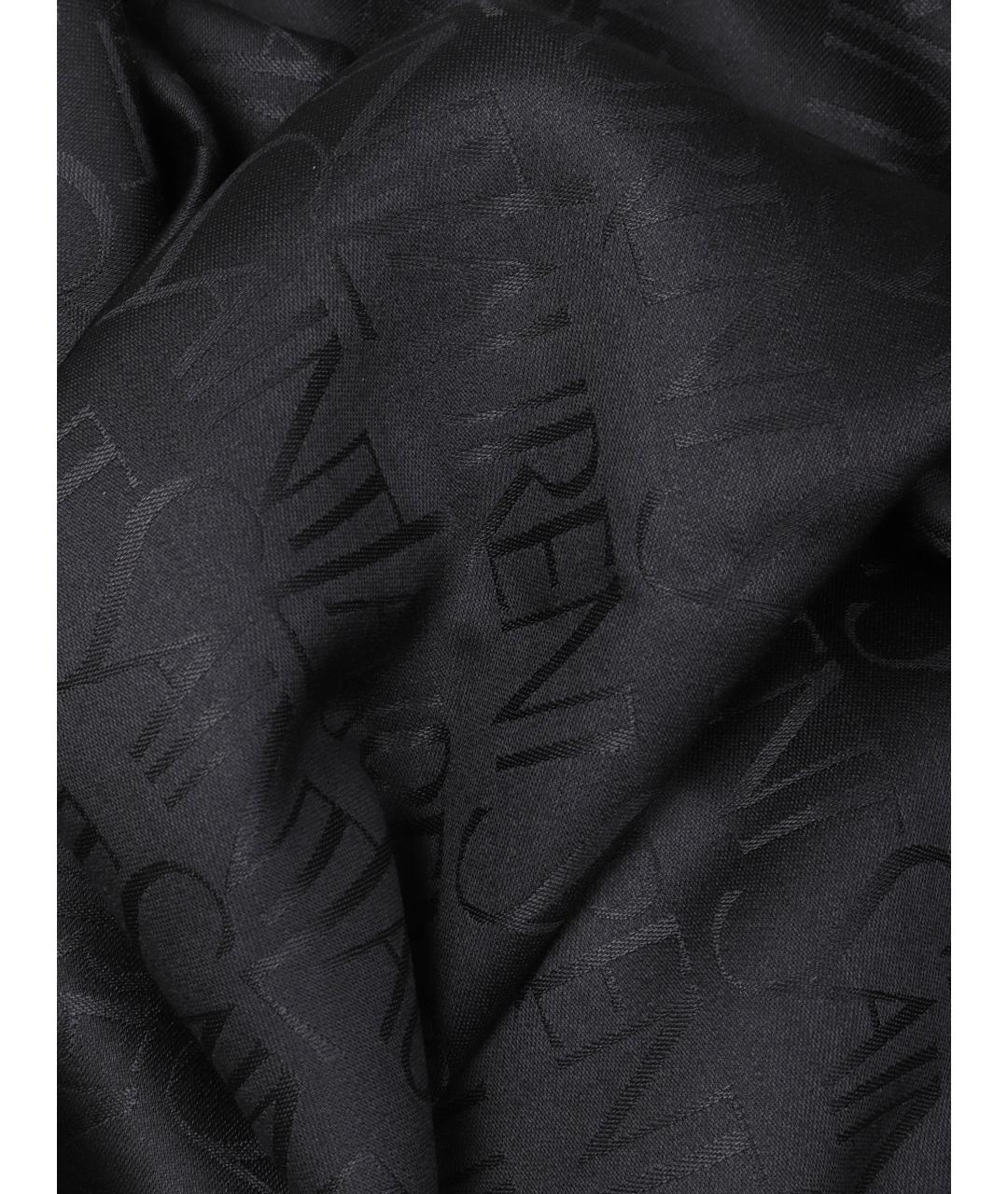 SAINT LAURENT Черный шарф, фото 2
