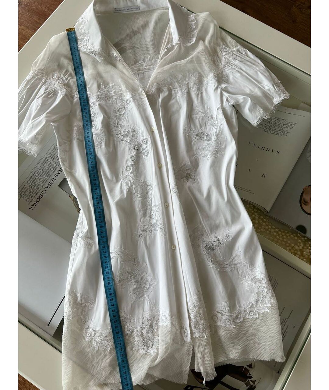 ERMANNO SCERVINO Белая рубашка, фото 8