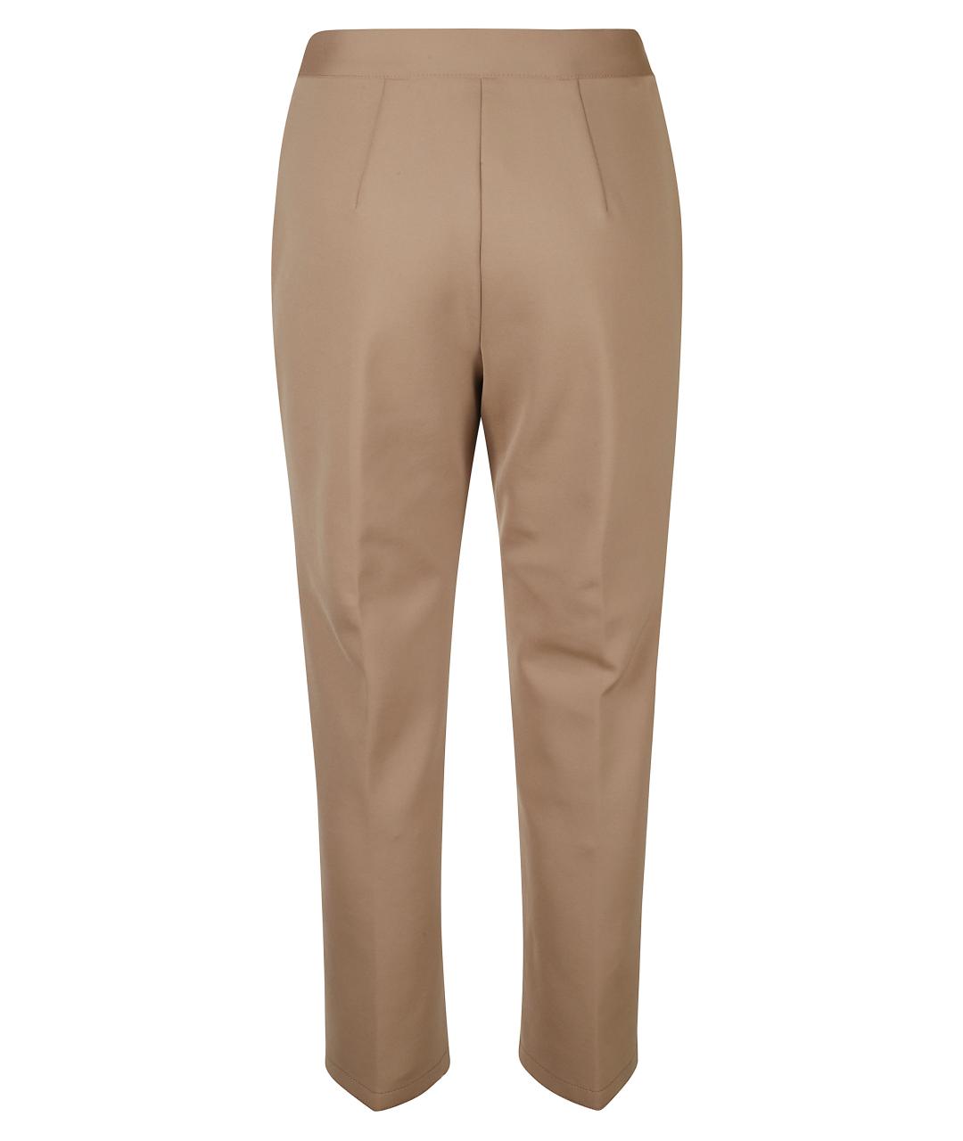 MAX MARA Коричневые прямые брюки, фото 3