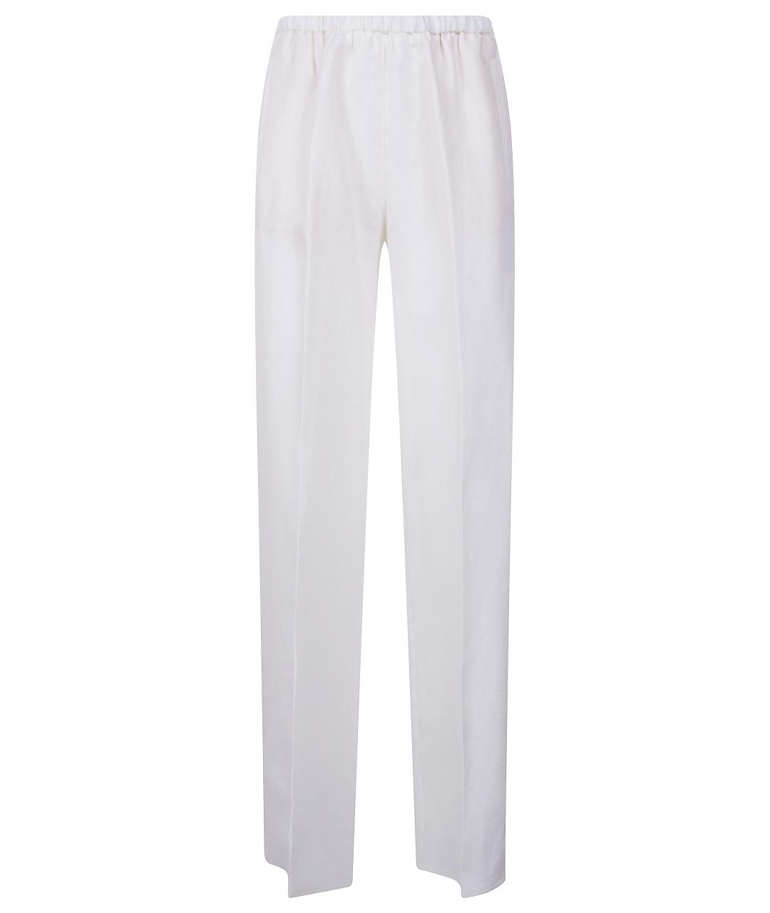 FORTE FORTE Белые прямые брюки, фото 1