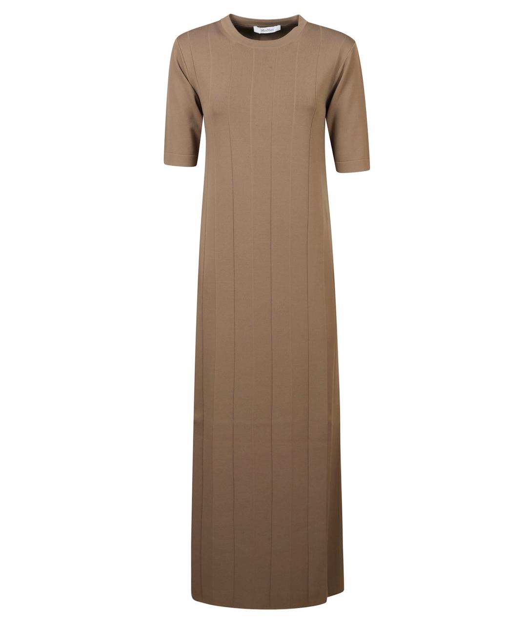 MAX MARA Коричневое повседневное платье, фото 1