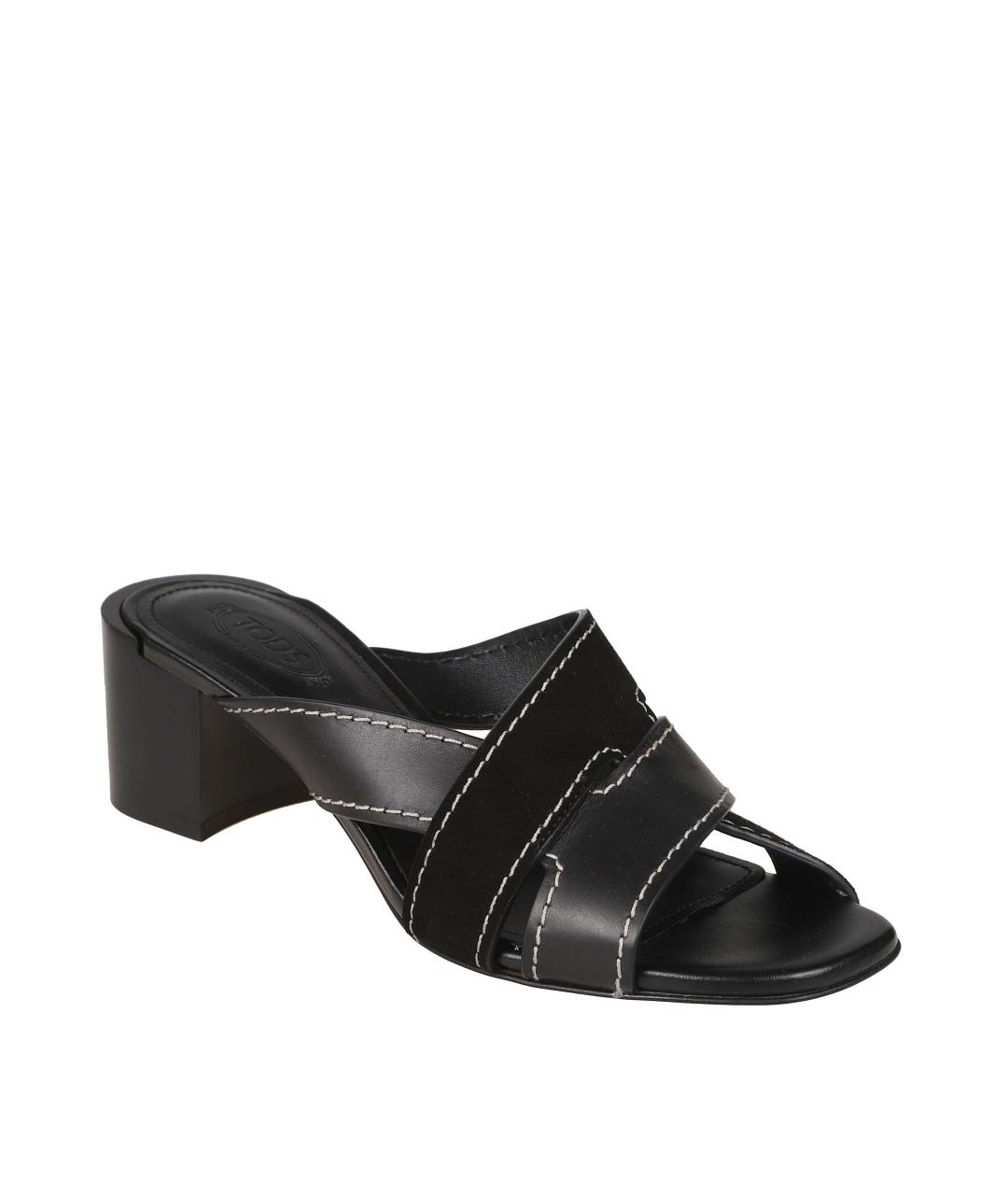 TOD'S Черные босоножки, фото 2