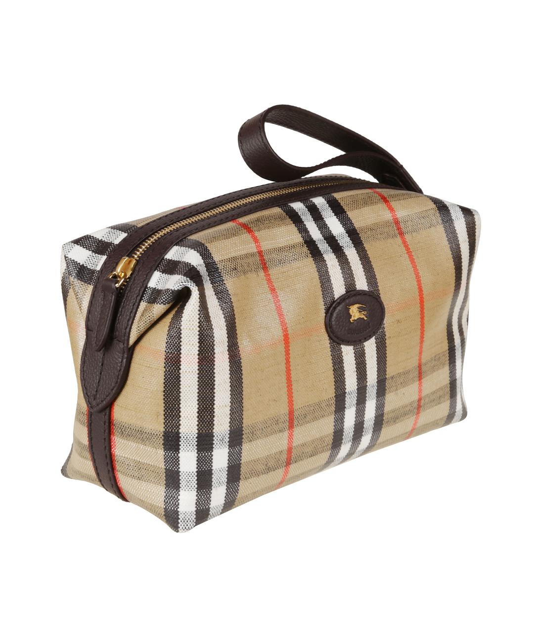 BURBERRY Бежевая хлопковая барсетка, фото 3