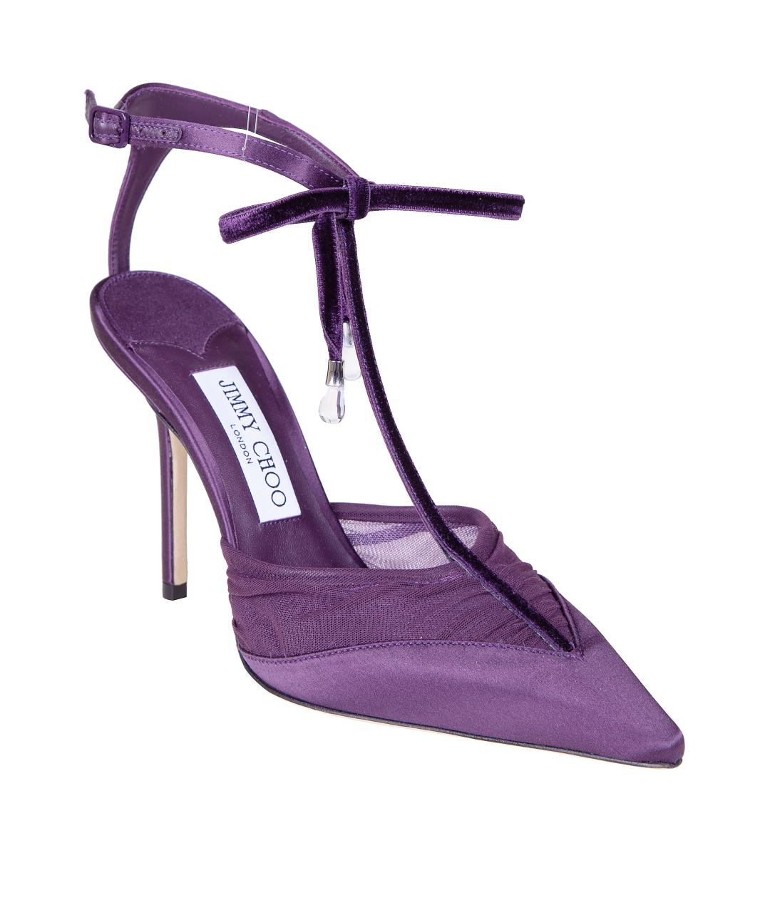 JIMMY CHOO Фиолетовые текстильные туфли, фото 2