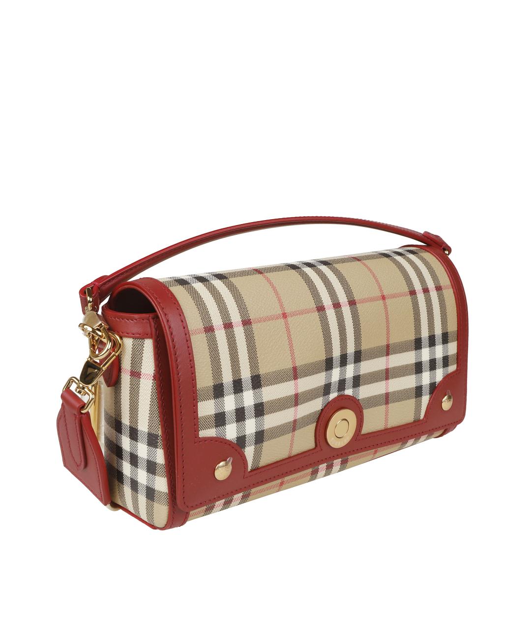 BURBERRY Бежевая сумка через плечо из искусственной кожи, фото 3