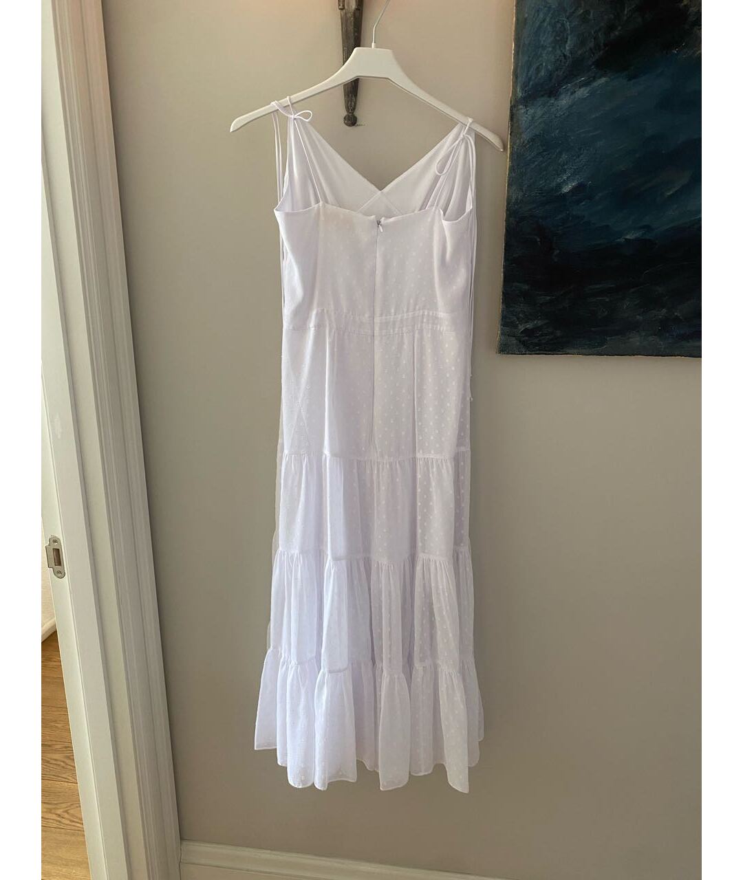 YANA DRESS Белое вискозное платье, фото 3
