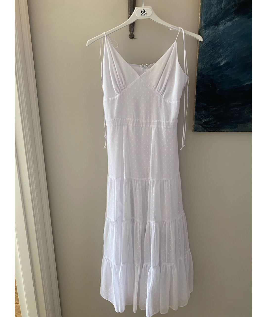 YANA DRESS Белое вискозное платье, фото 8