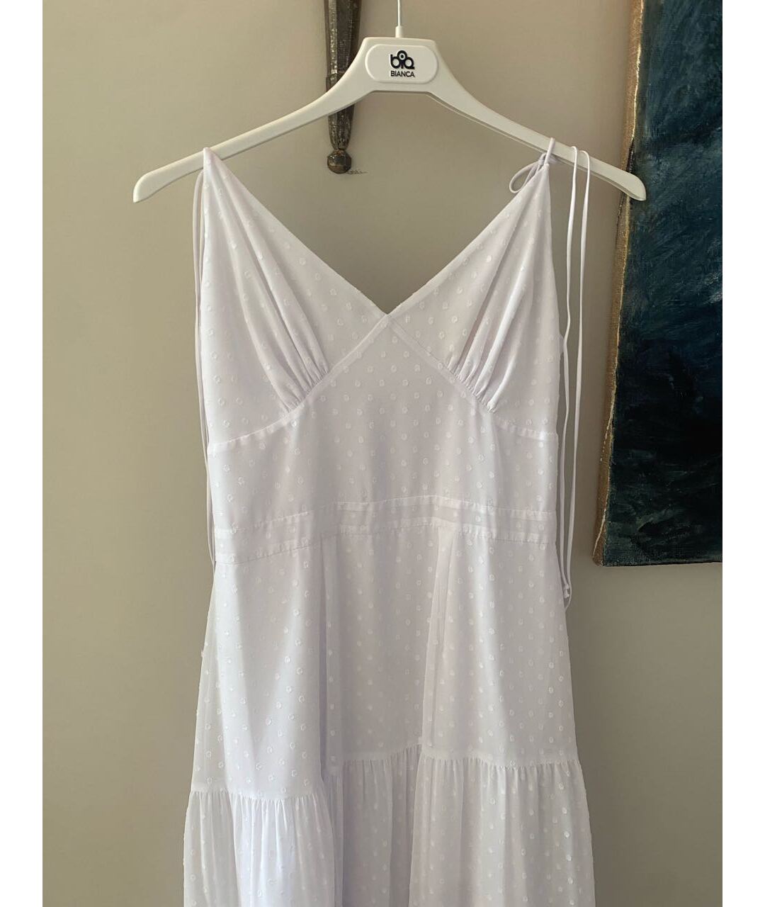 YANA DRESS Белое вискозное платье, фото 5