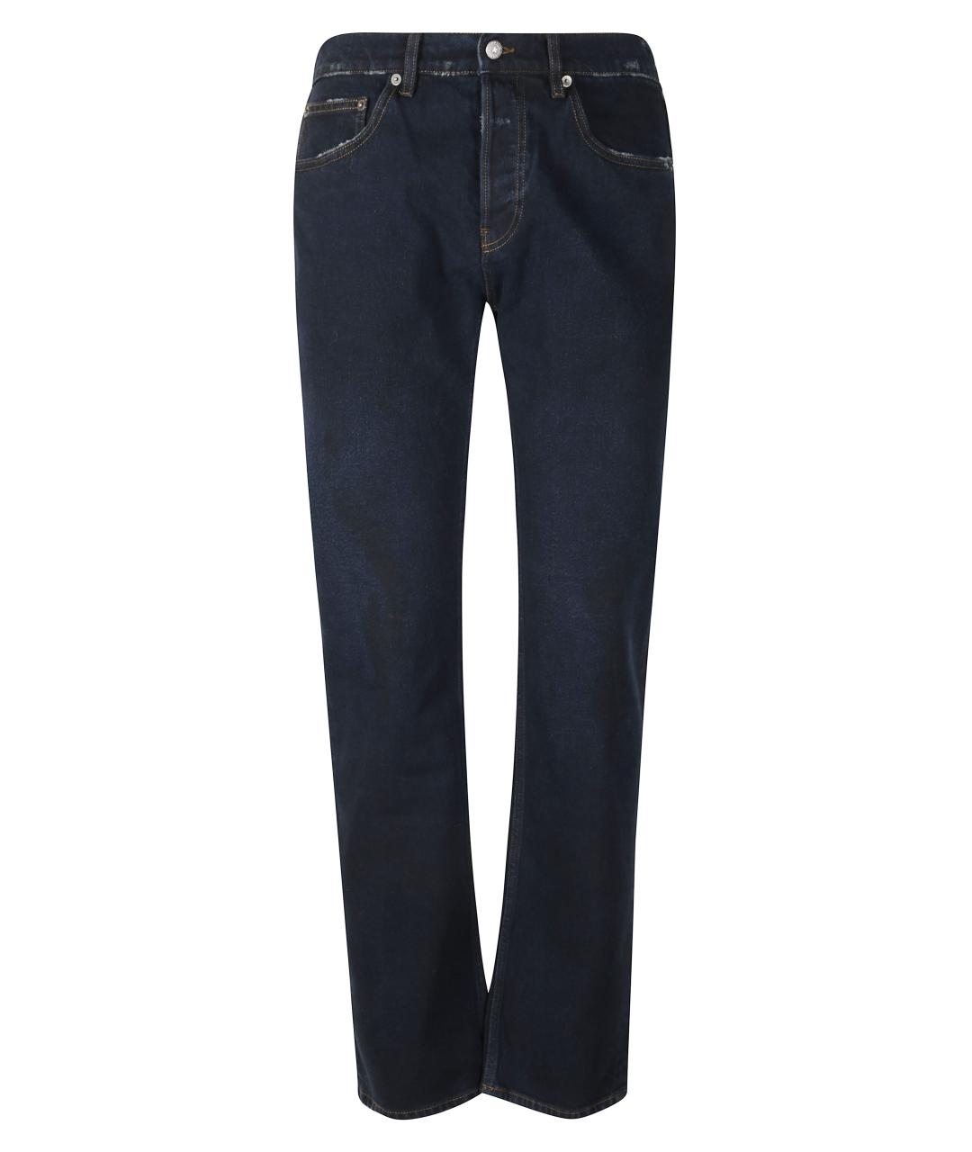 GOLDEN GOOSE DELUXE BRAND Синие хлопковые повседневные брюки, фото 1
