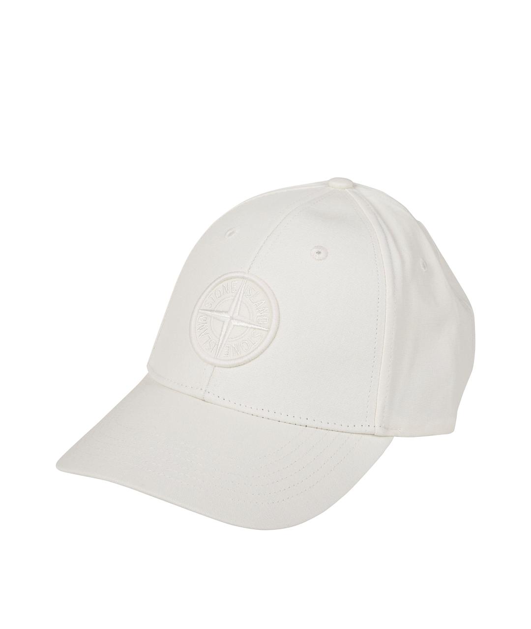 STONE ISLAND Белая кепка/бейсболка, фото 1