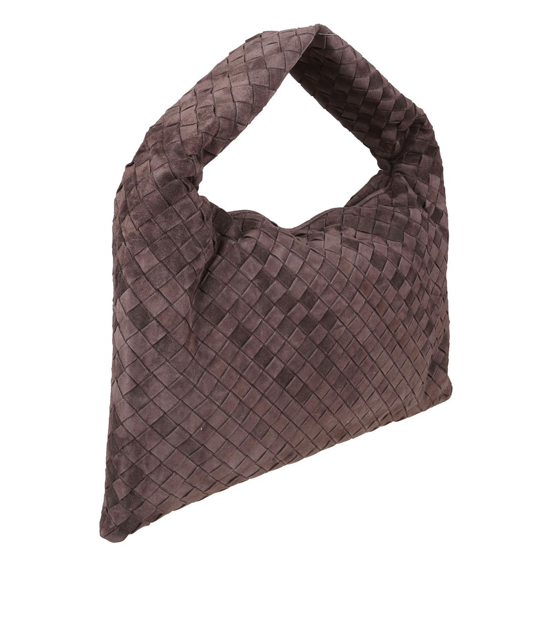 BOTTEGA VENETA Коричневая замшевая сумка через плечо, фото 3