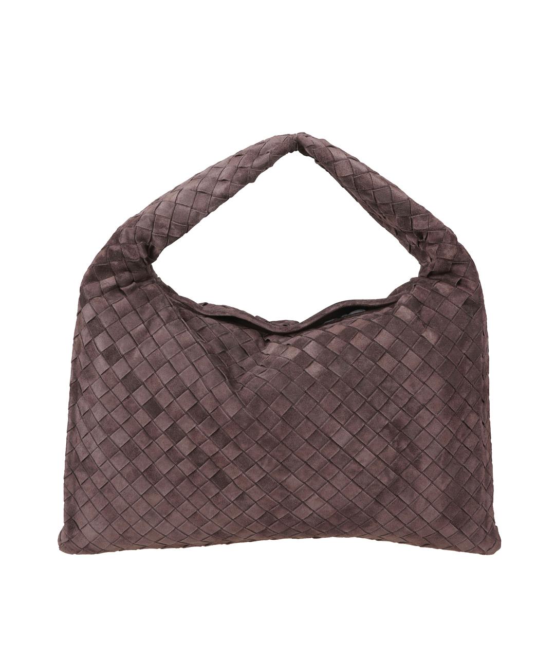 BOTTEGA VENETA Коричневая замшевая сумка через плечо, фото 2