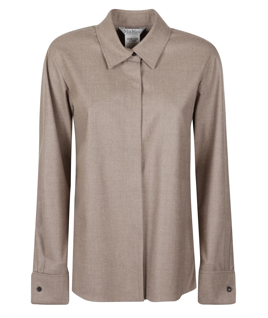 MAX MARA Хаки рубашка, фото 1