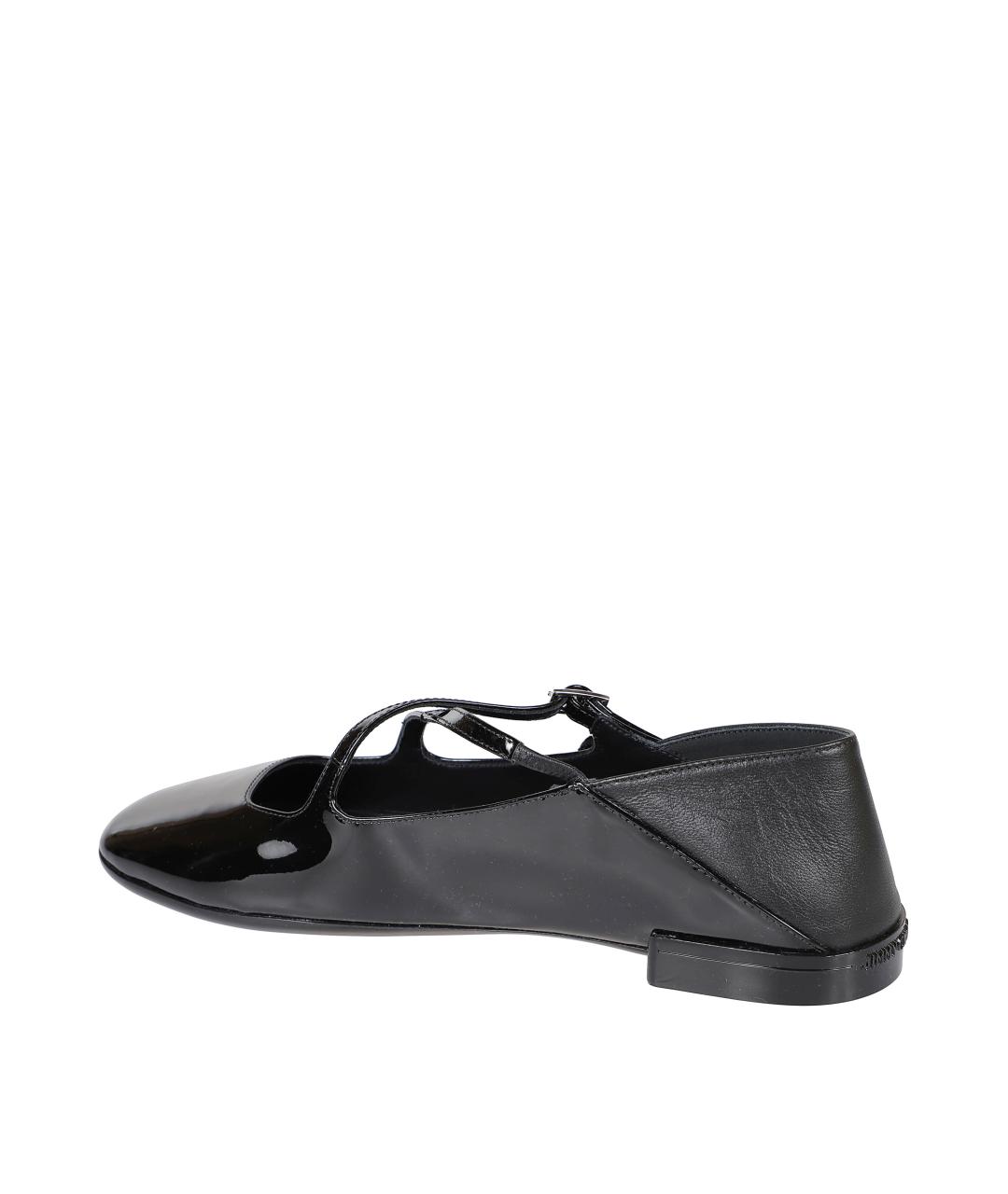JIMMY CHOO Черные кожаные балетки, фото 3
