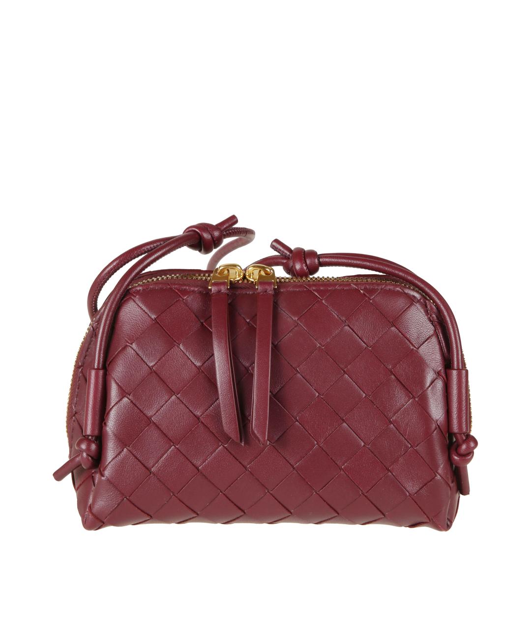 BOTTEGA VENETA Красная кожаная сумка через плечо, фото 1