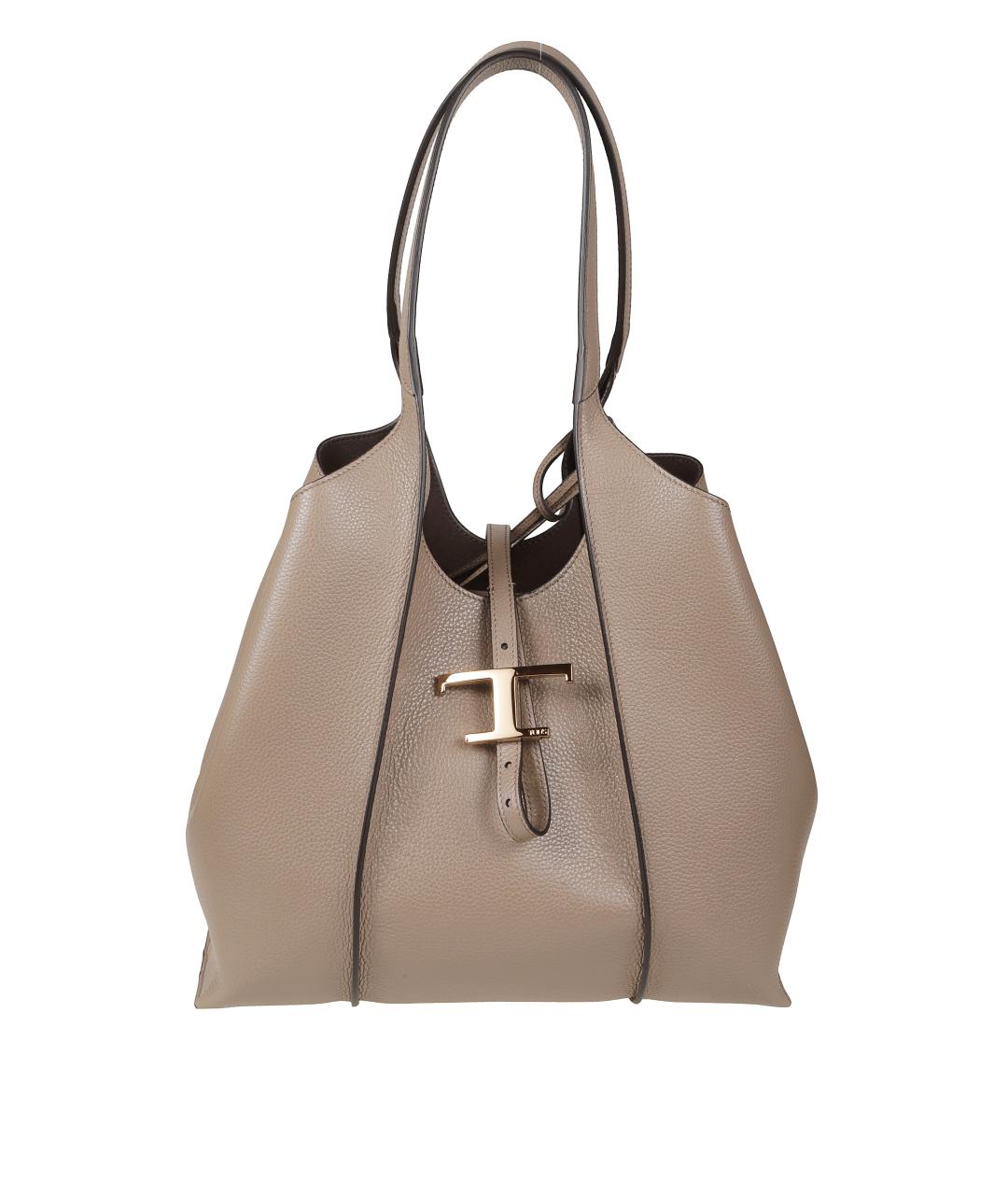 TOD'S Бежевая сумка тоут, фото 1