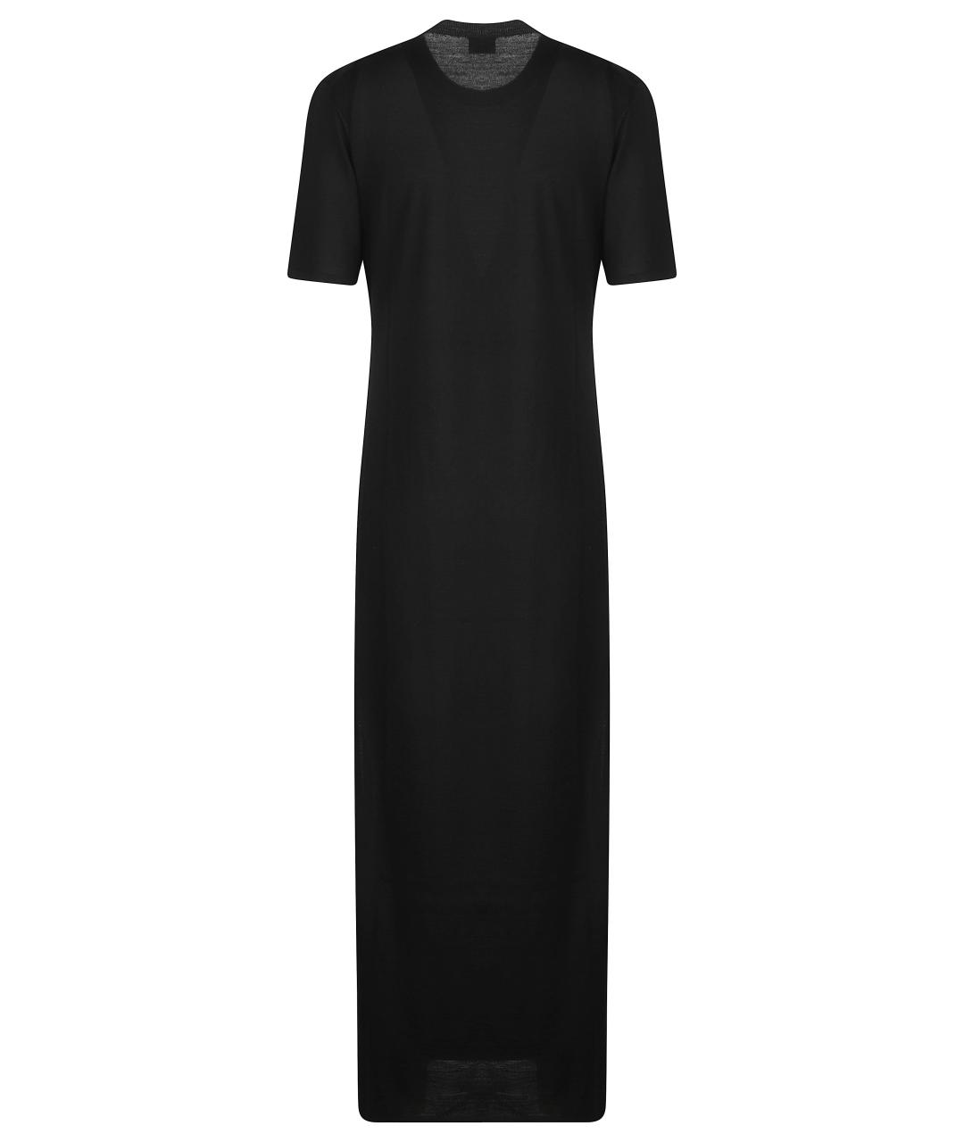 SAINT LAURENT Черное шерстяное повседневное платье, фото 3