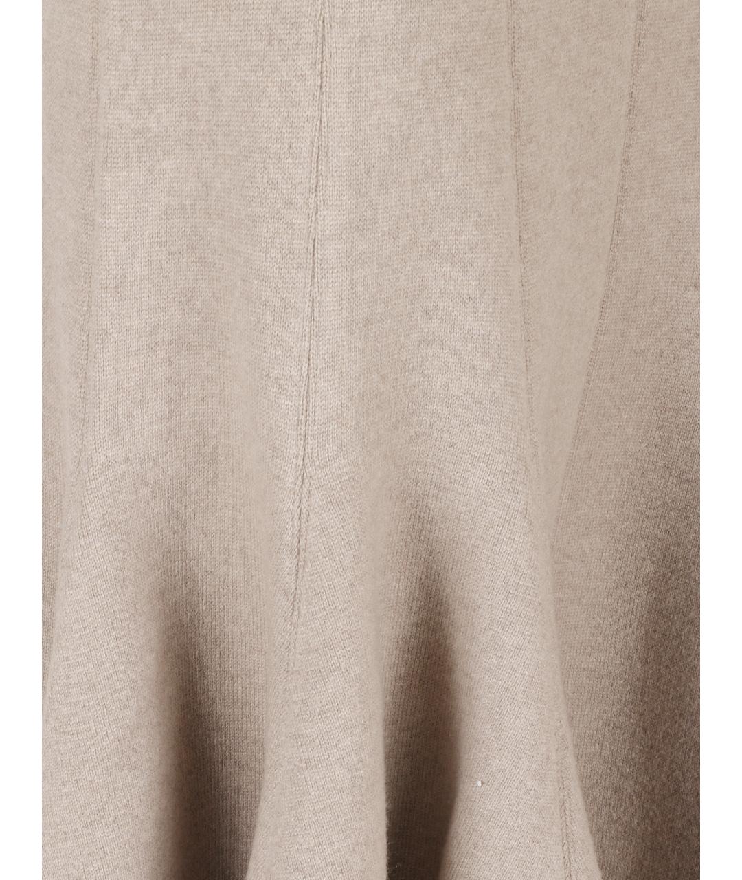 BOTTEGA VENETA Бежевая кашемировая юбка миди, фото 2