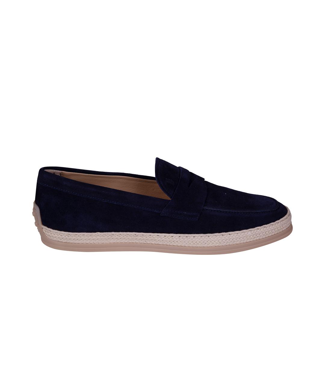 TOD'S Синие мокасины, фото 1