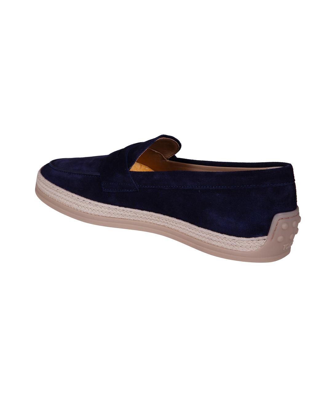TOD'S Синие мокасины, фото 3