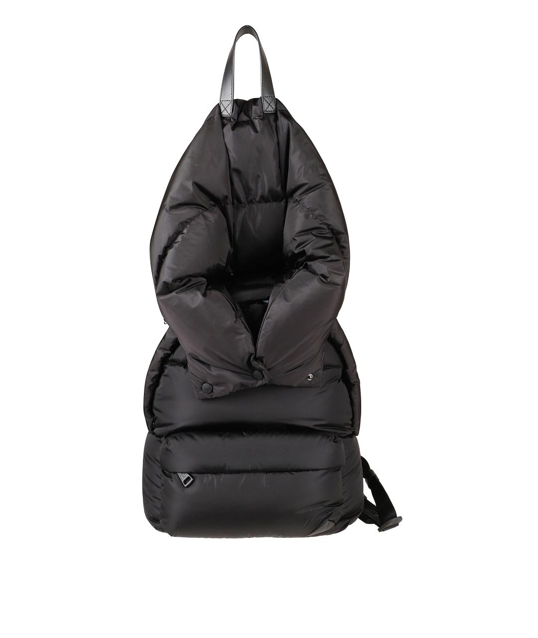 MONCLER Черный синтетический рюкзак, фото 1