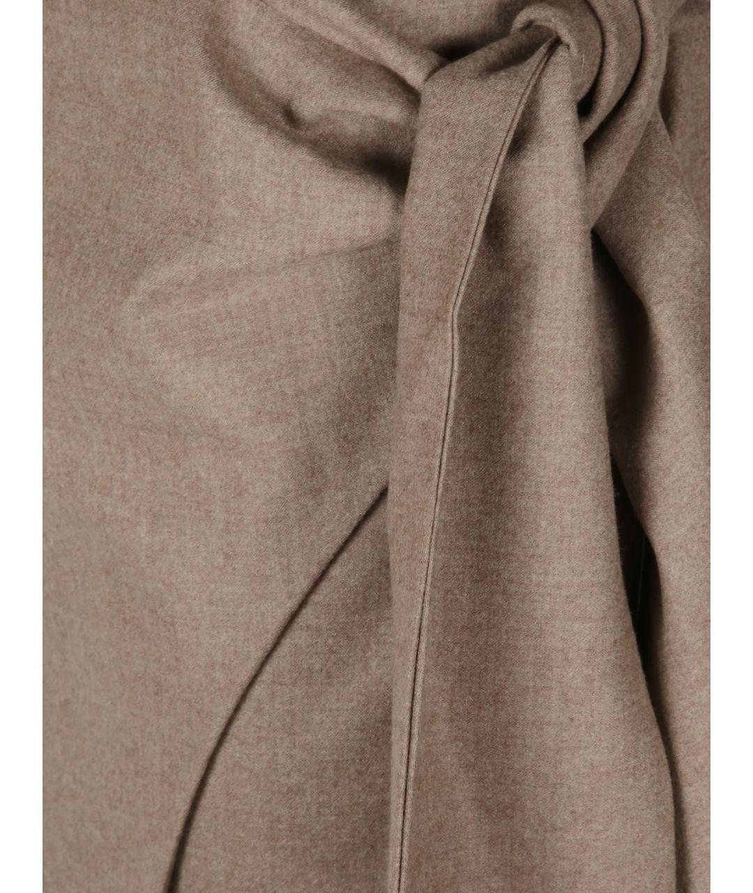 MAX MARA Коричневая юбка миди, фото 2