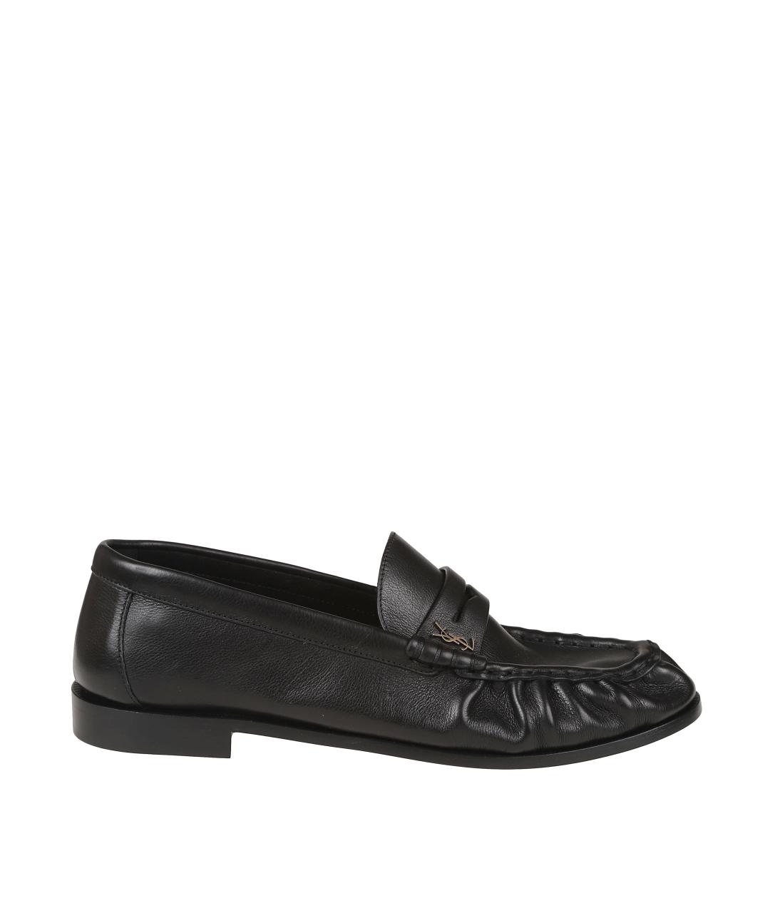 SAINT LAURENT Черные лоферы, фото 1