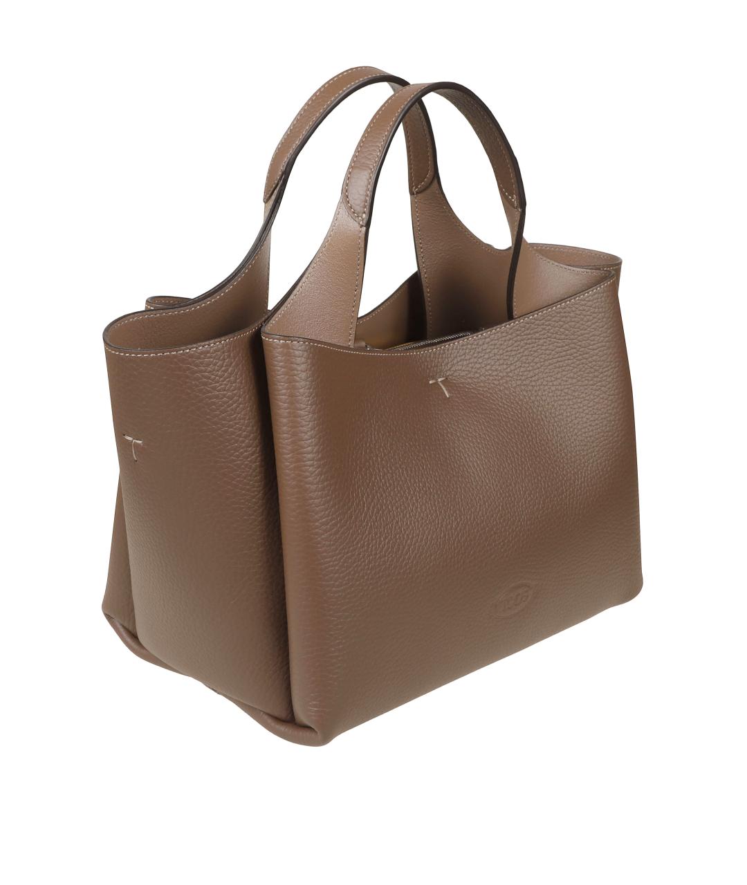 TOD'S Коричневая сумка тоут, фото 3