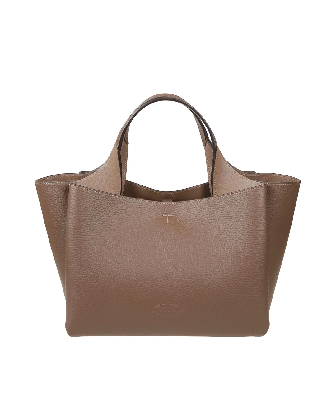 TOD'S Коричневая сумка тоут, фото 1