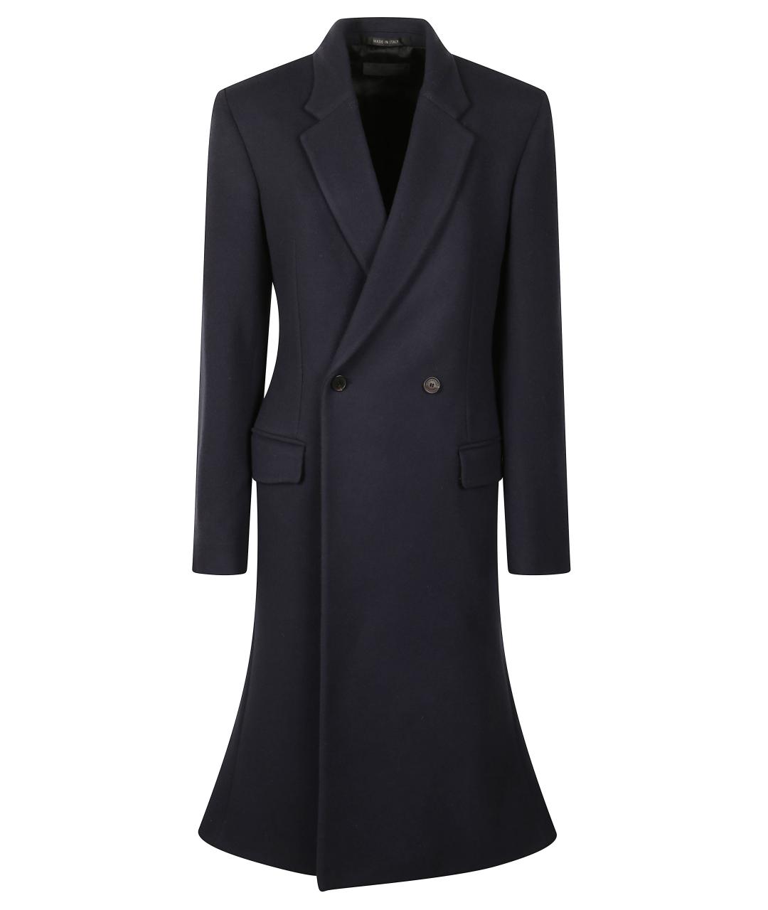 BALENCIAGA Синее пальто, фото 1