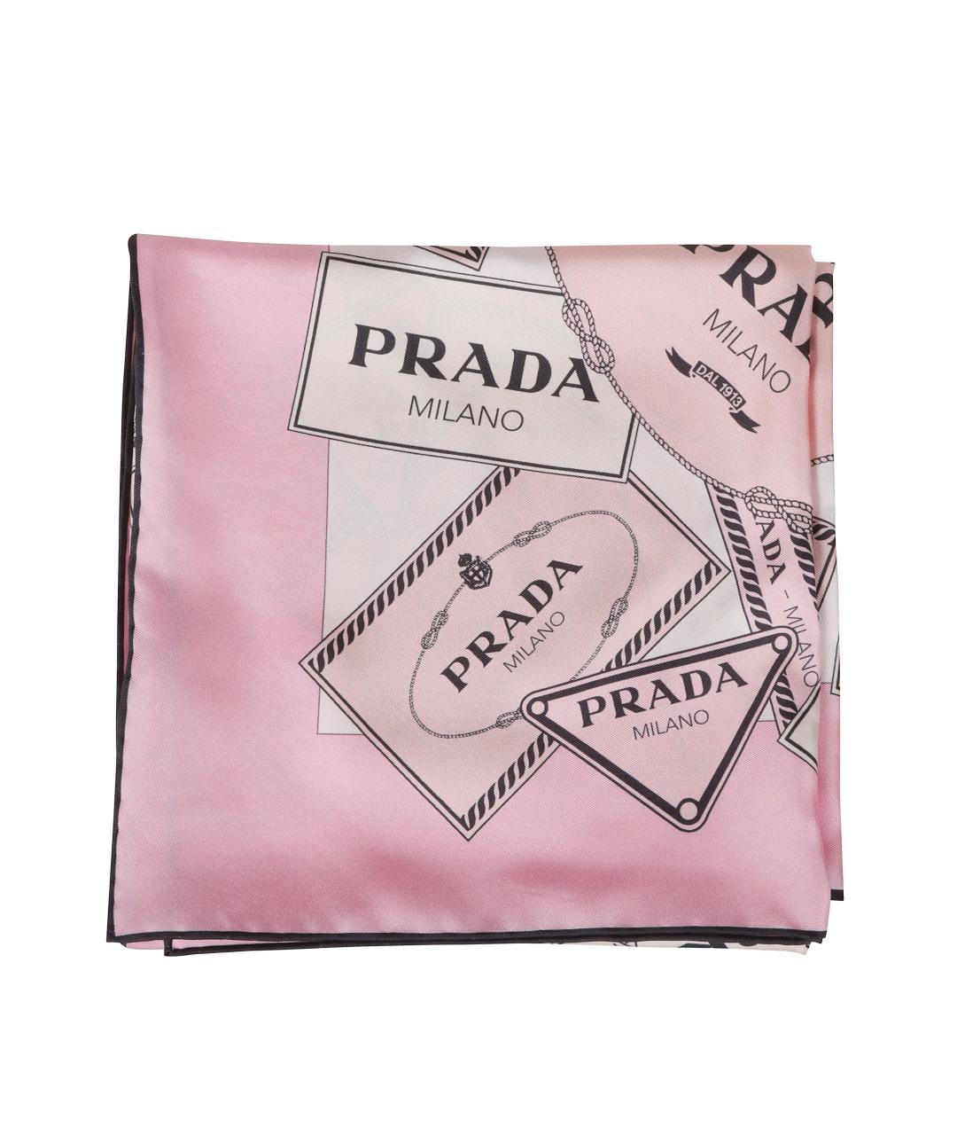 PRADA Розовый шарф, фото 1