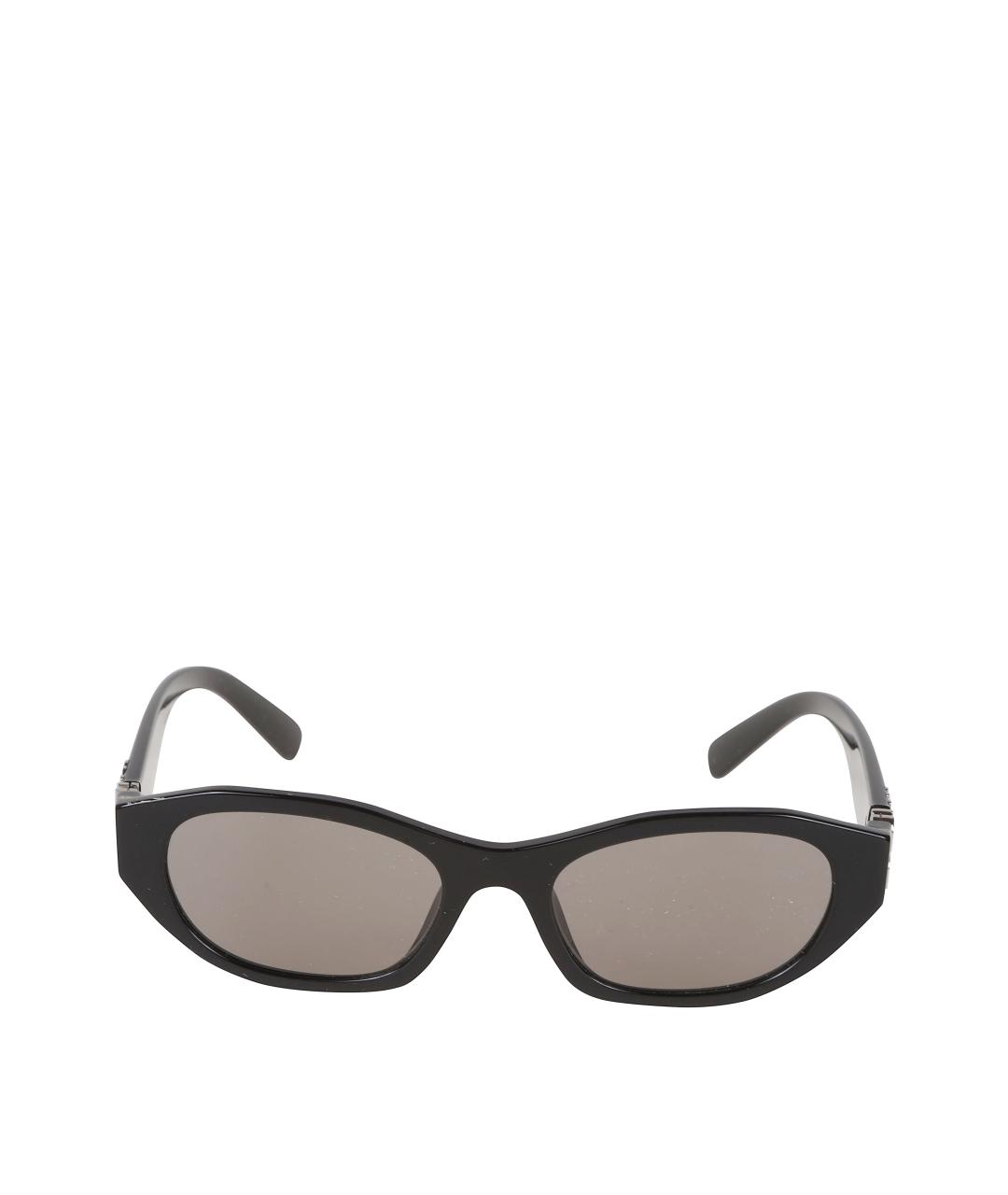 MIU MIU Черные пластиковые солнцезащитные очки, фото 1