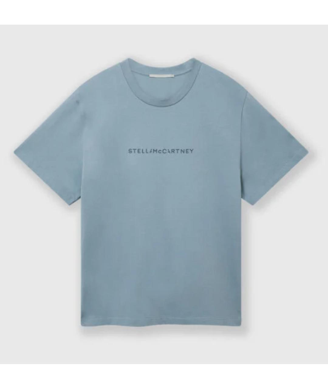 STELLA MCCARTNEY Синяя хлопковая футболка, фото 1