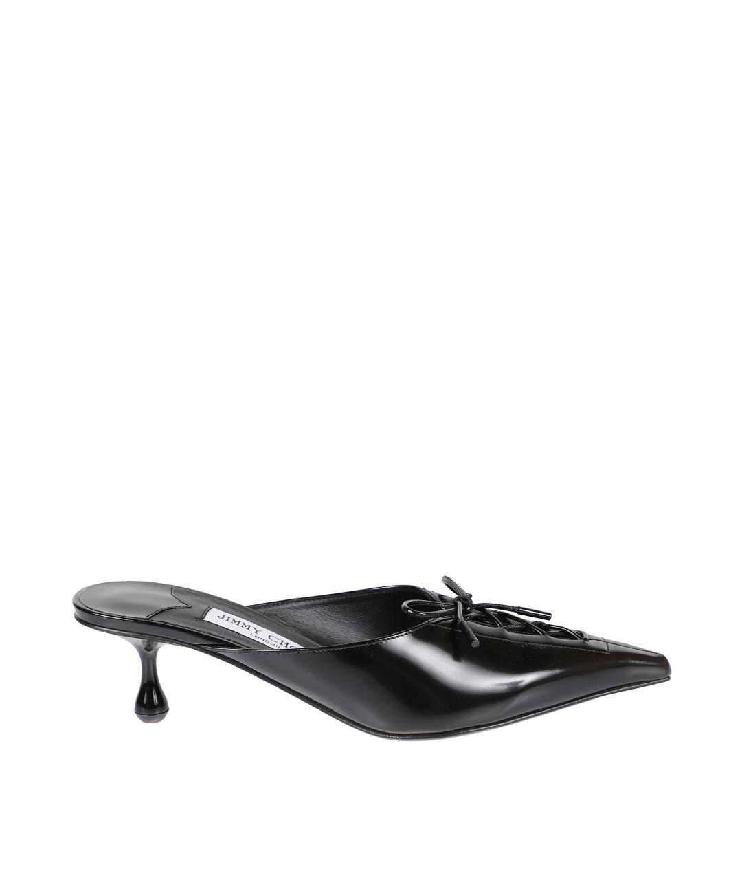 JIMMY CHOO Черные кожаные туфли, фото 1