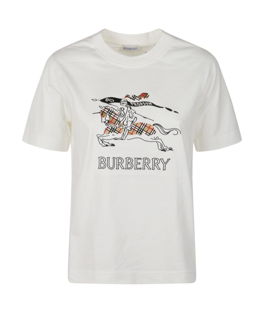 BURBERRY Белая футболка, фото 1